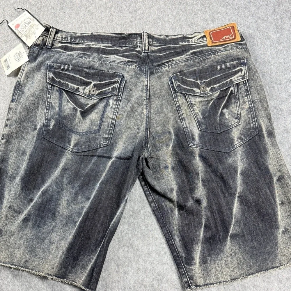 Vtg Akdmks Akademiks Jean Shorts Mens Sz 43 Jorts Skater HipHop Grunge Baggy Y2K